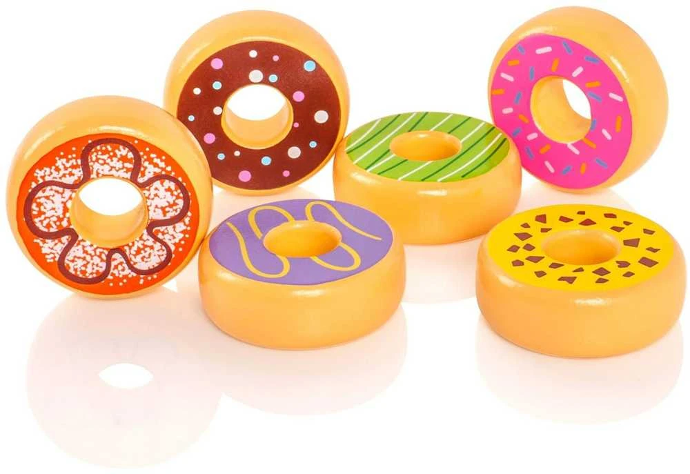 Viga medinės spurgos „Donata 6 PCS“