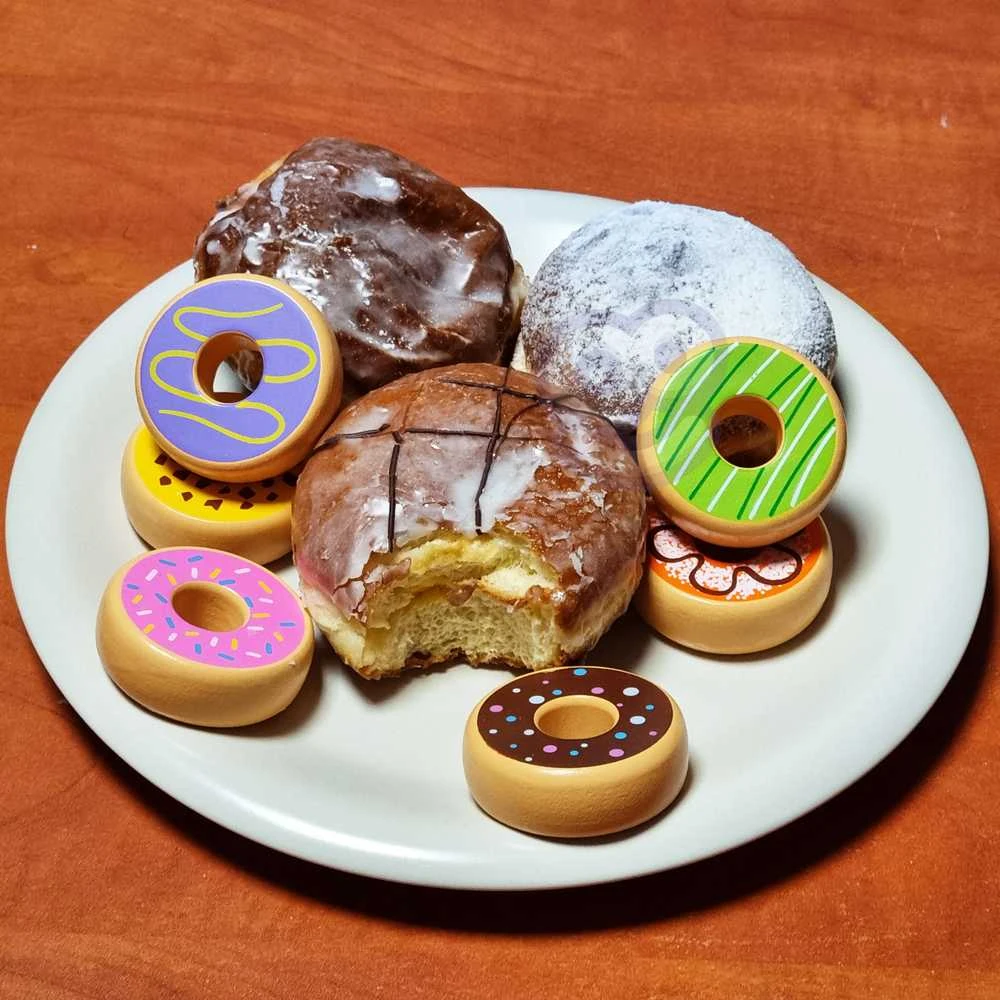 Viga medinės spurgos „Donata 6 PCS“