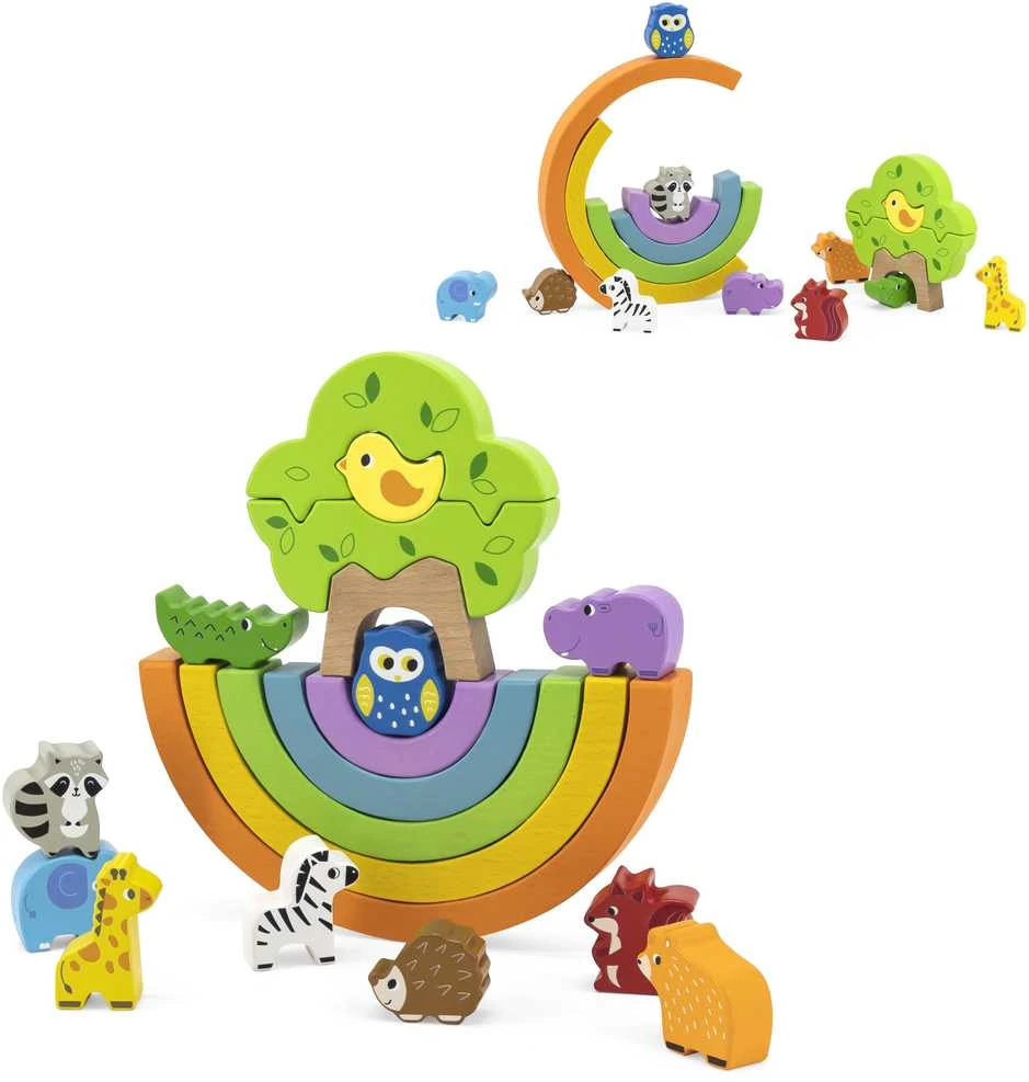 Viga Toys Viga medinis balansiniai kubeliai 18M+ 44590