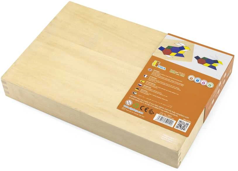 Viga Žaidimų Kirtimė Mozaika 148 detalių Geometrinė Montessori