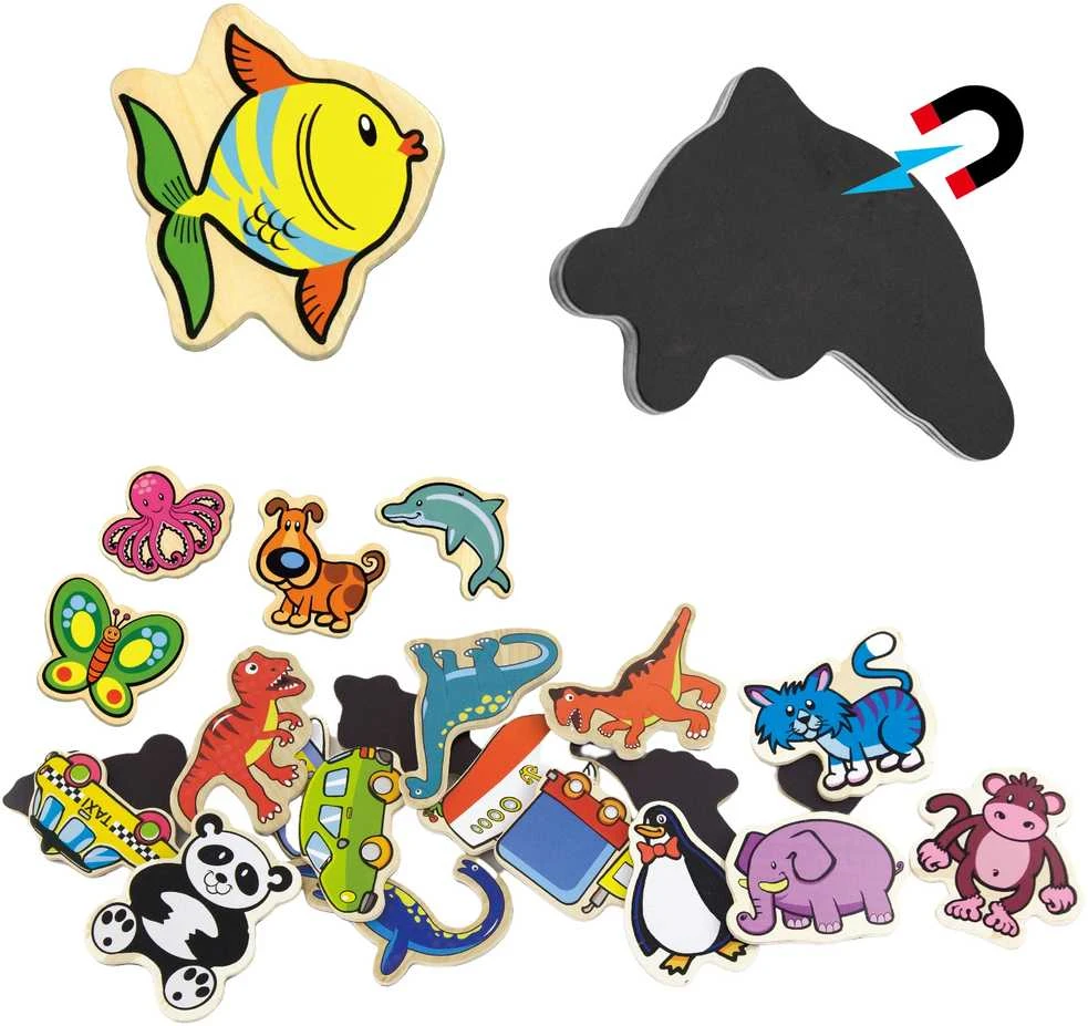 Viga Toys VIGA Wooden Magnets Animals set of 20 pieces