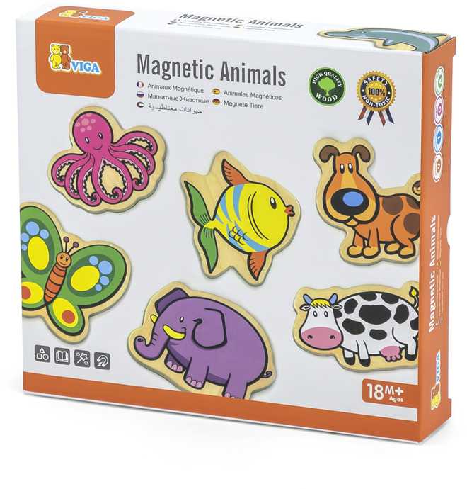 Viga mediniai magnetiniai gyvūnai 20 vnt 18M+ 58923