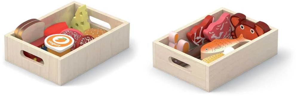 Viga Toys Medinis maisto produktų rinkinys Viga
