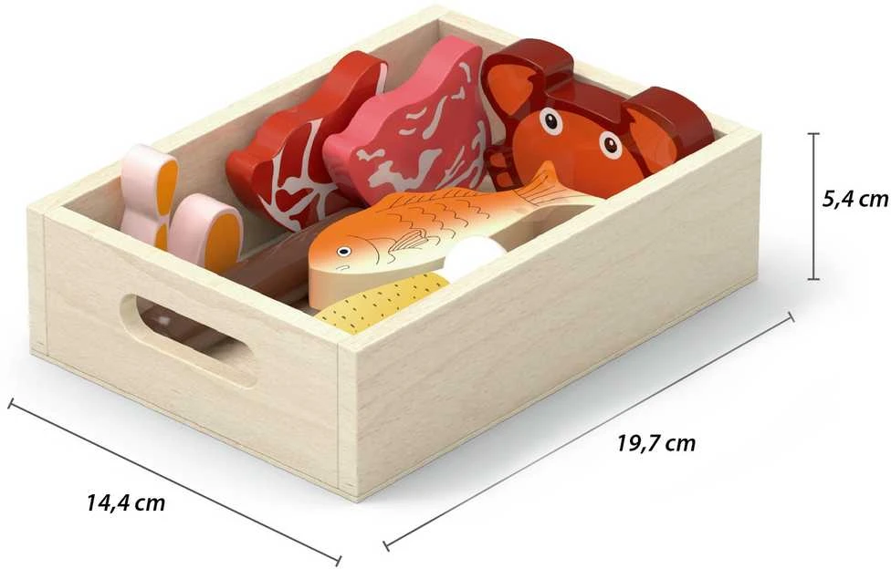 Viga Toys Medinis maisto produktų rinkinys Viga