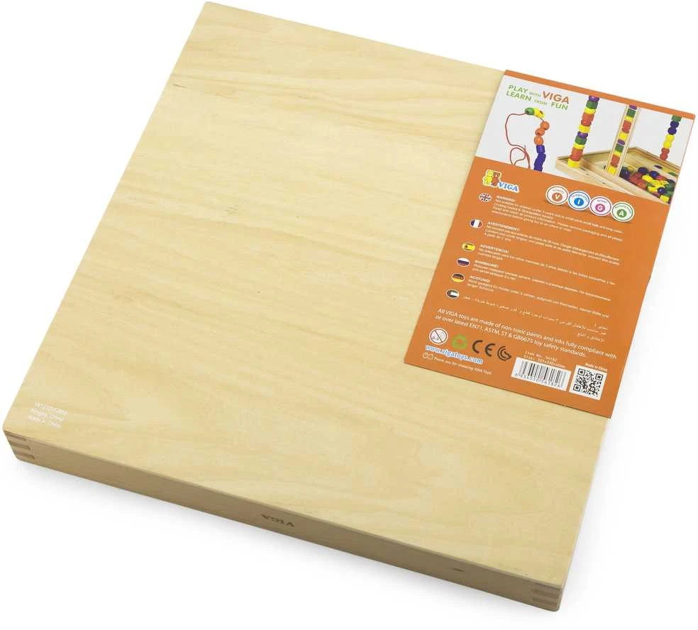 Viga medinis edinis žaidimas loginis karoliukai 104 Montessori elementai
