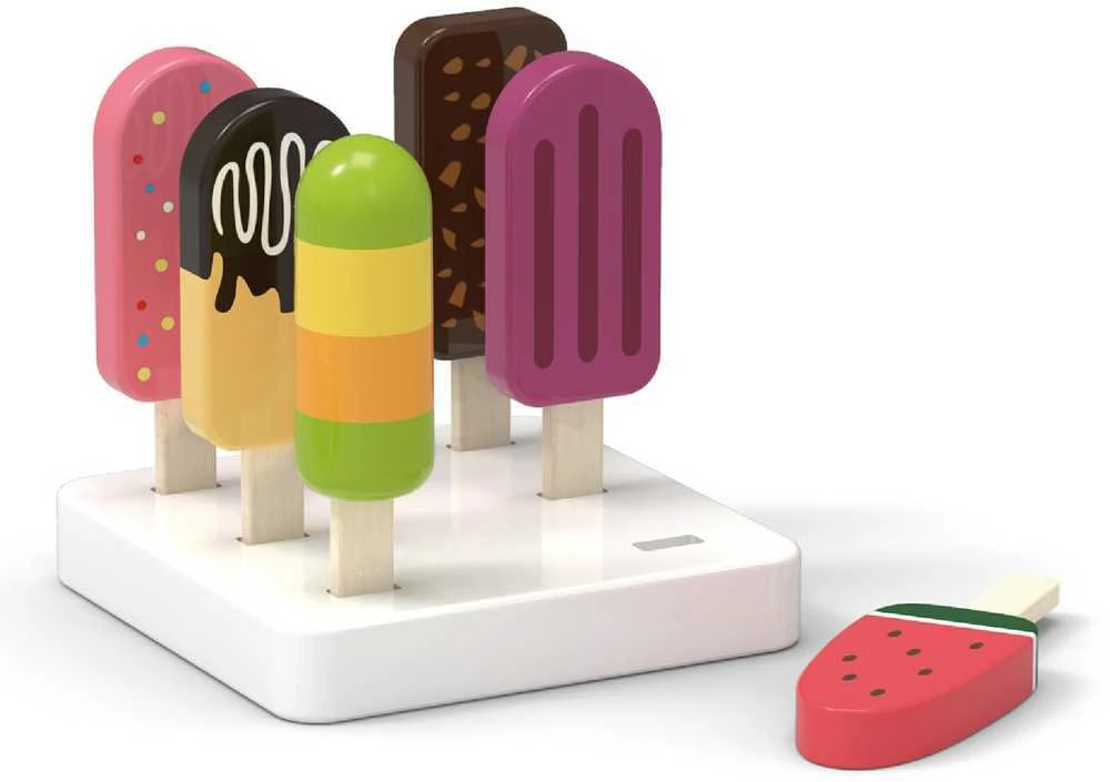 Viga Toys VIGA Medinė Žaislų Rinkinys - Ledai Ant Lazdelės?
