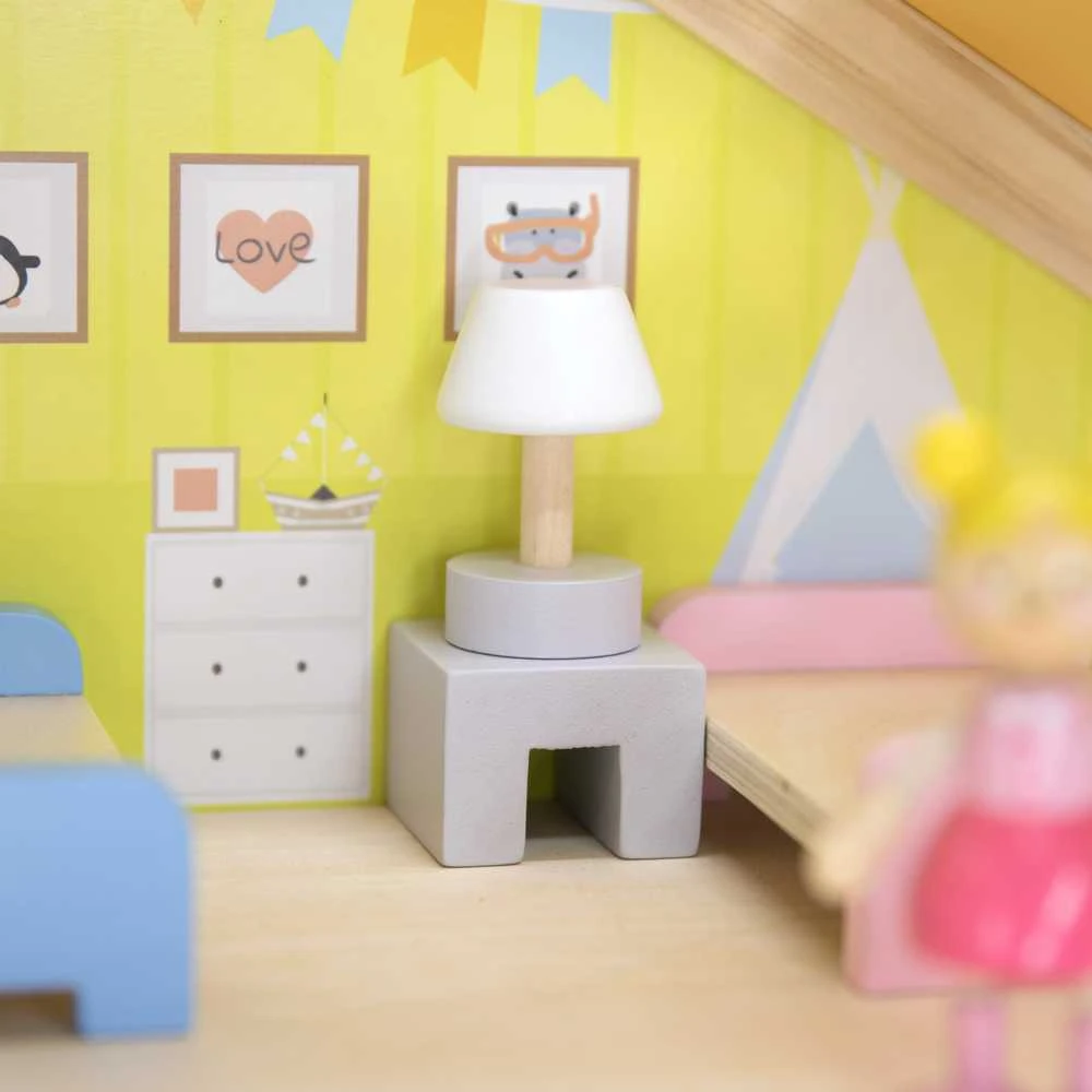 Viga Toys Medinis lėlių namas VIGA
