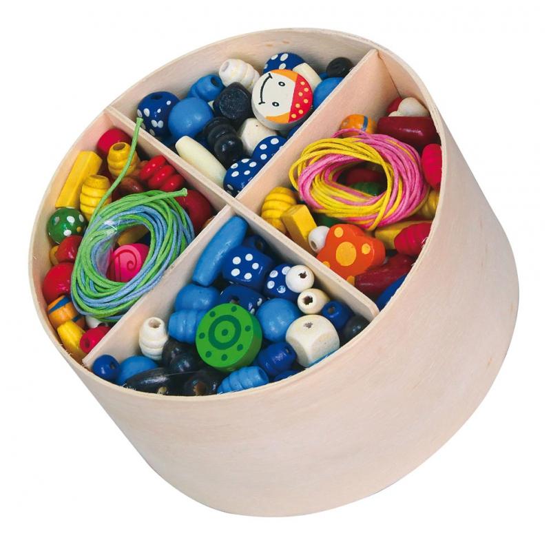 Viga New Classic Toys Įvairiaspalvių karoliukų rinkinys