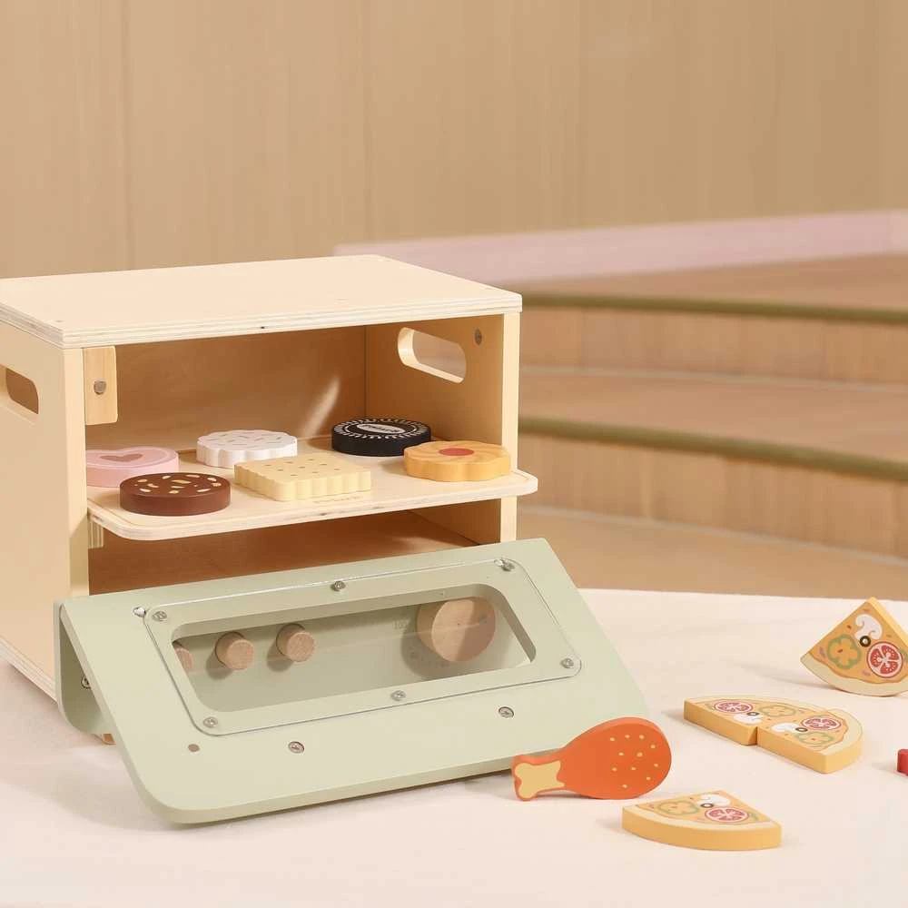 Viga Toys Medinis VIGA kepimo rinkinys su orkaite