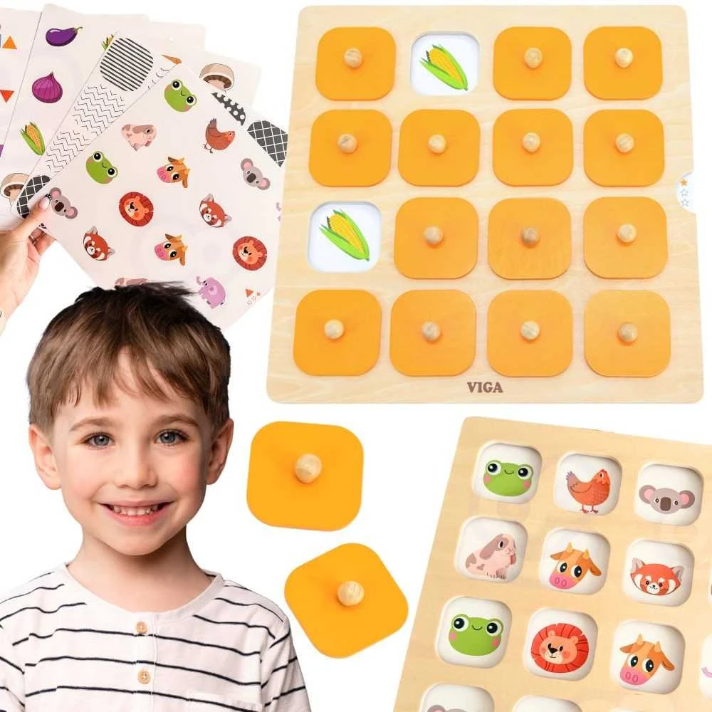 Dėlionė Viga Toys Viga Atminties Žaidimas Su 10 Kortelių