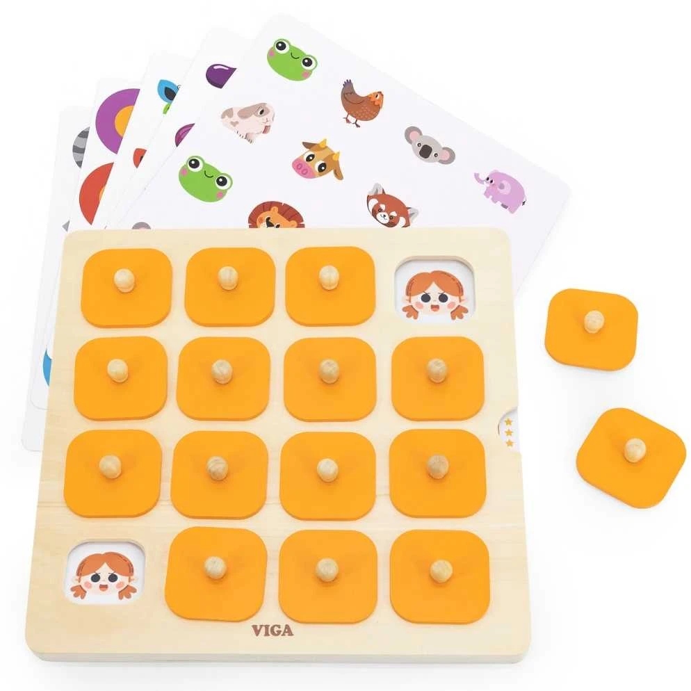 Dėlionė Viga Toys Viga Atminties Žaidimas Su 10 Kortelių