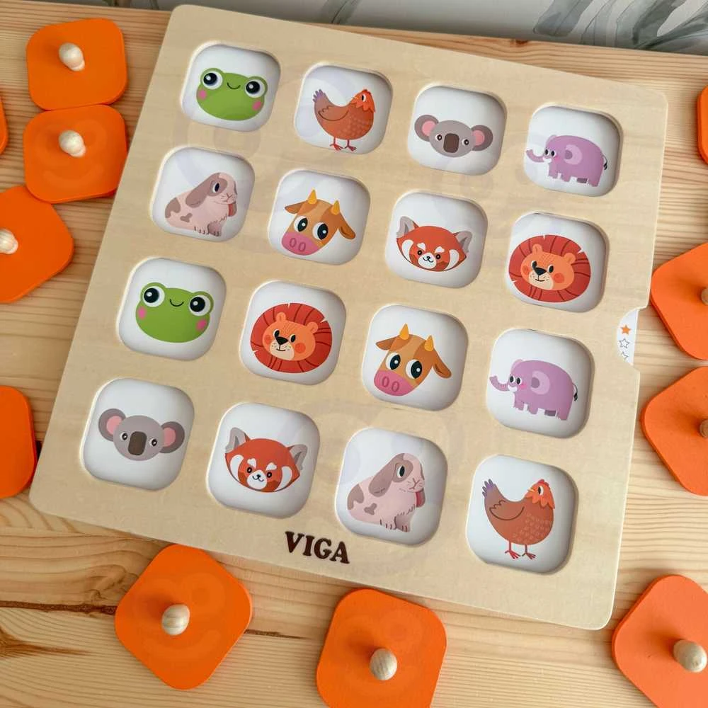 Dėlionė Viga Toys Viga Atminties Žaidimas Su 10 Kortelių
