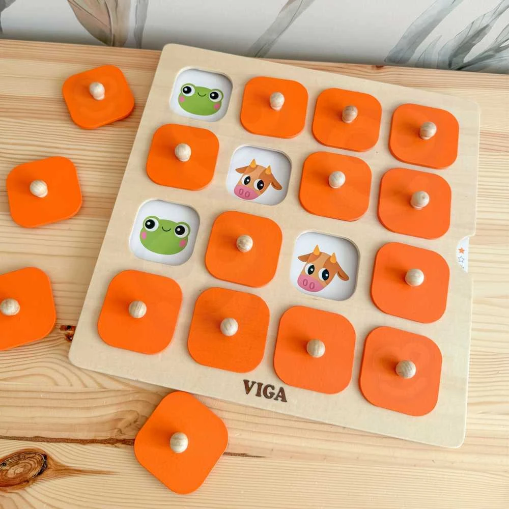 Dėlionė Viga Toys Viga Atminties Žaidimas Su 10 Kortelių