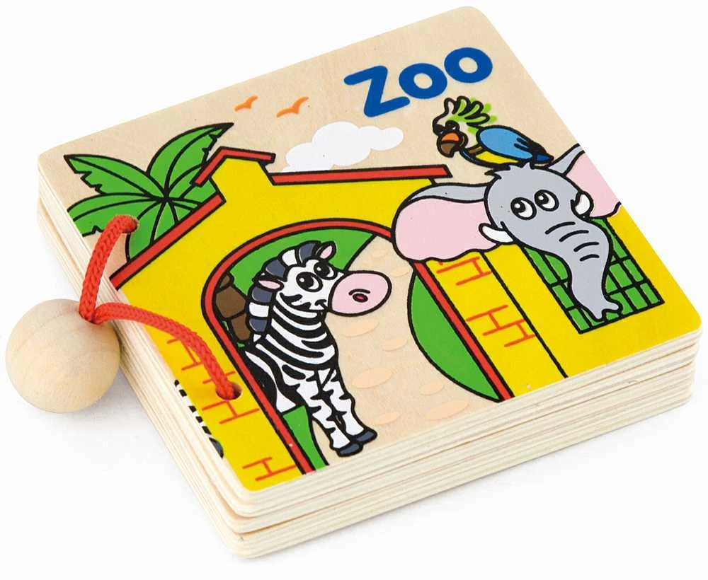Viga Toys Viga Medinė Knygutė 1 vnt. - spalvų ir anglų kalbos mokymasis