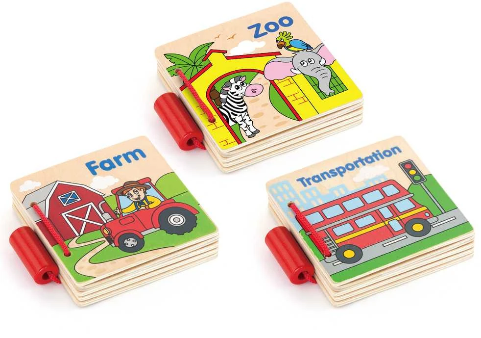 Viga Toys Viga Medinė Knygutė 1 vnt. - spalvų ir anglų kalbos mokymasis