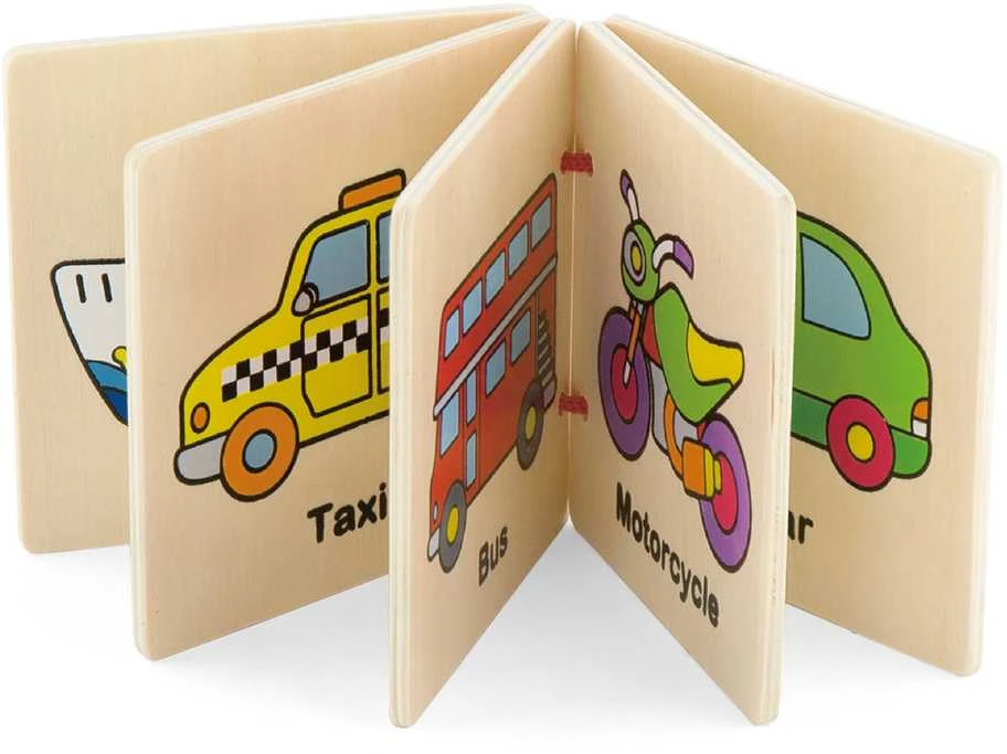Viga Toys Viga Medinė Knygutė 1 vnt. - spalvų ir anglų kalbos mokymasis