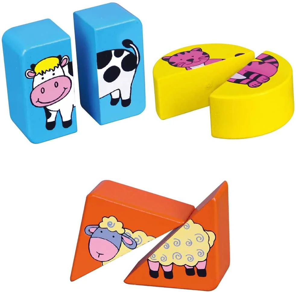 Dėlionė Viga Toys VIGA Educational Wooden Animal Puzzles