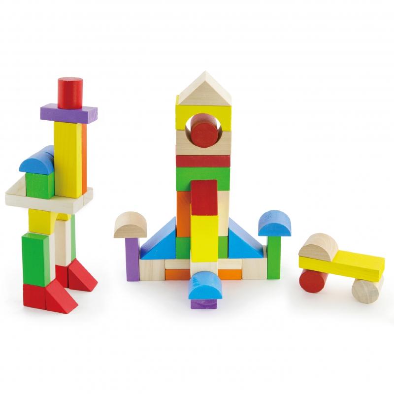 Viga Toys Viga Žaislai Viga 59697 Medinės kaladėlės -100 elementų