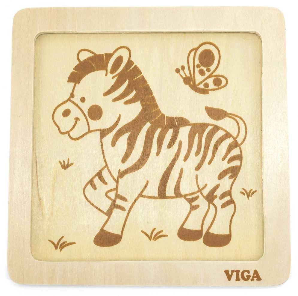 Viga Dėlionė 4 vnt. - Zebras