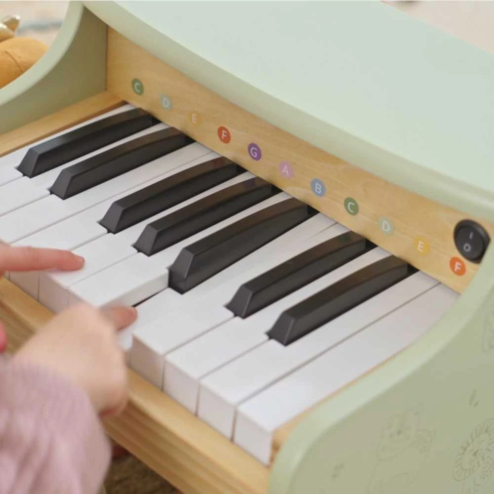 Vaikiškas medinis pianinas VIGA žalias