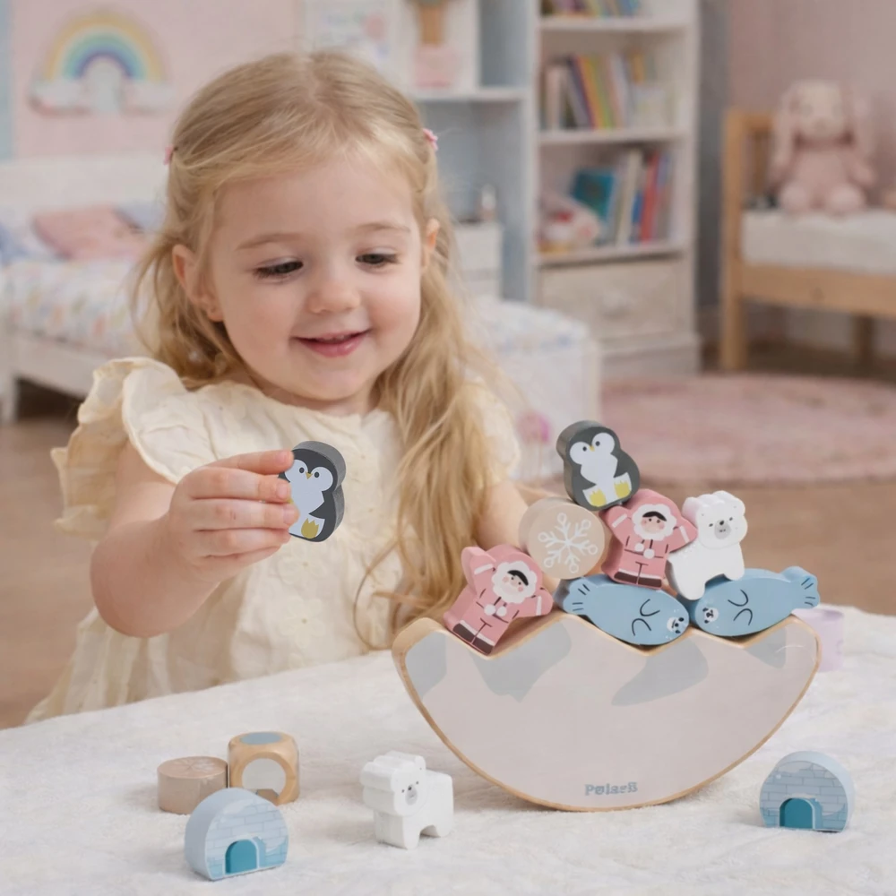 Dėlionė Viga Toys Viga Balansavimo Žaidimas Vaikams – Poliariniai Gyvūnai