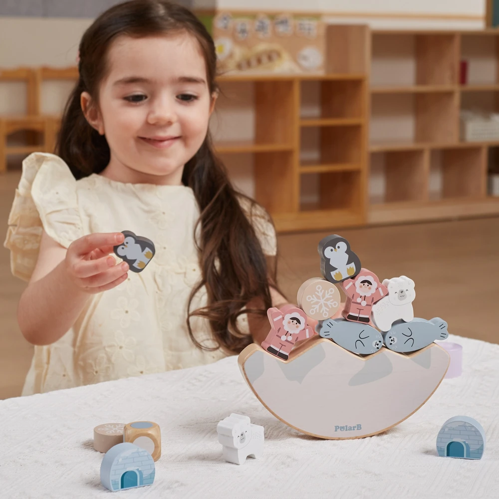 Dėlionė Viga Toys Viga Balansavimo Žaidimas Vaikams – Poliariniai Gyvūnai