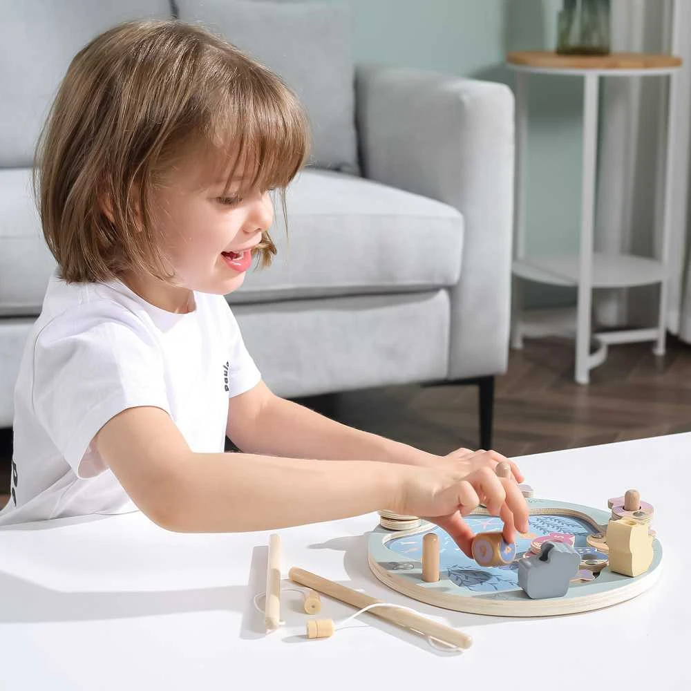Viga Toys Viga Žaidimų Rinkinys – Medinė Žvejybos Žaidimas