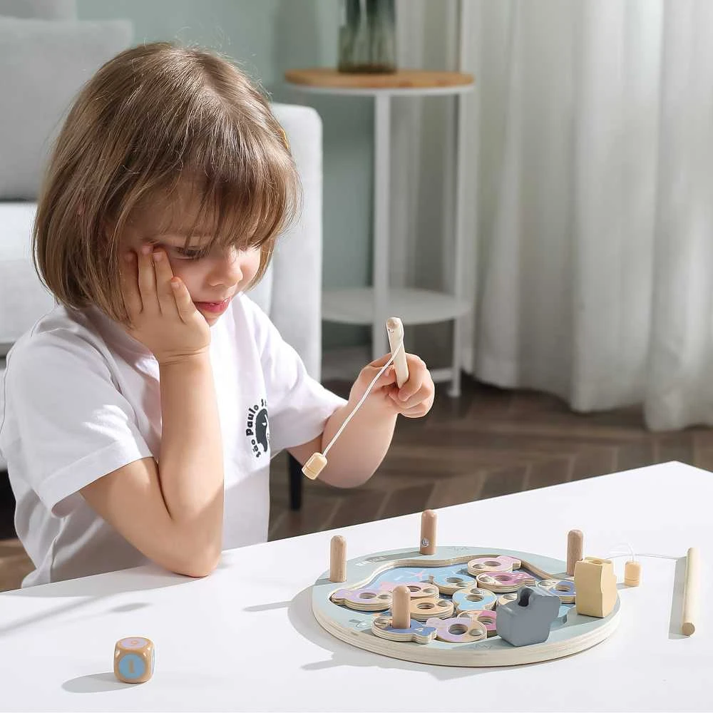 Viga Toys Viga Žaidimų Rinkinys – Medinė Žvejybos Žaidimas