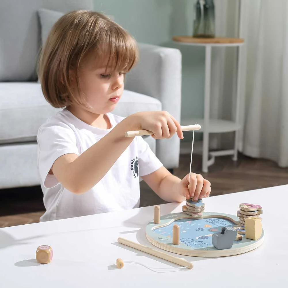 Viga Toys Viga Žaidimų Rinkinys – Medinė Žvejybos Žaidimas