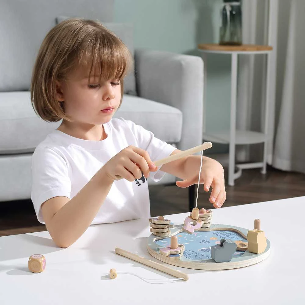 Viga Toys Viga Žaidimų Rinkinys – Medinė Žvejybos Žaidimas