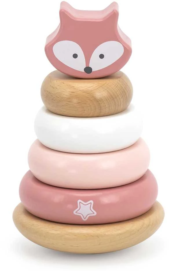Viga Toys VIGA PolarB Wooden Educational Pyramid - Fox