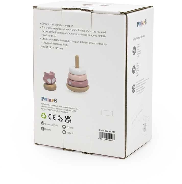 Viga Toys VIGA PolarB Wooden Educational Pyramid - Fox
