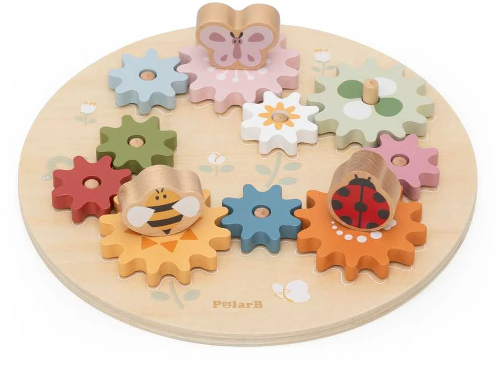 Viga Toys Mediniai spalvoti krumpliaračiai VIGA PolarB