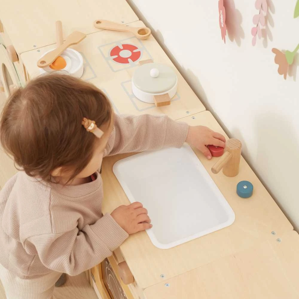 Viga Toys VIGA PolarB didelis medinis virtuvės rinkinys XL