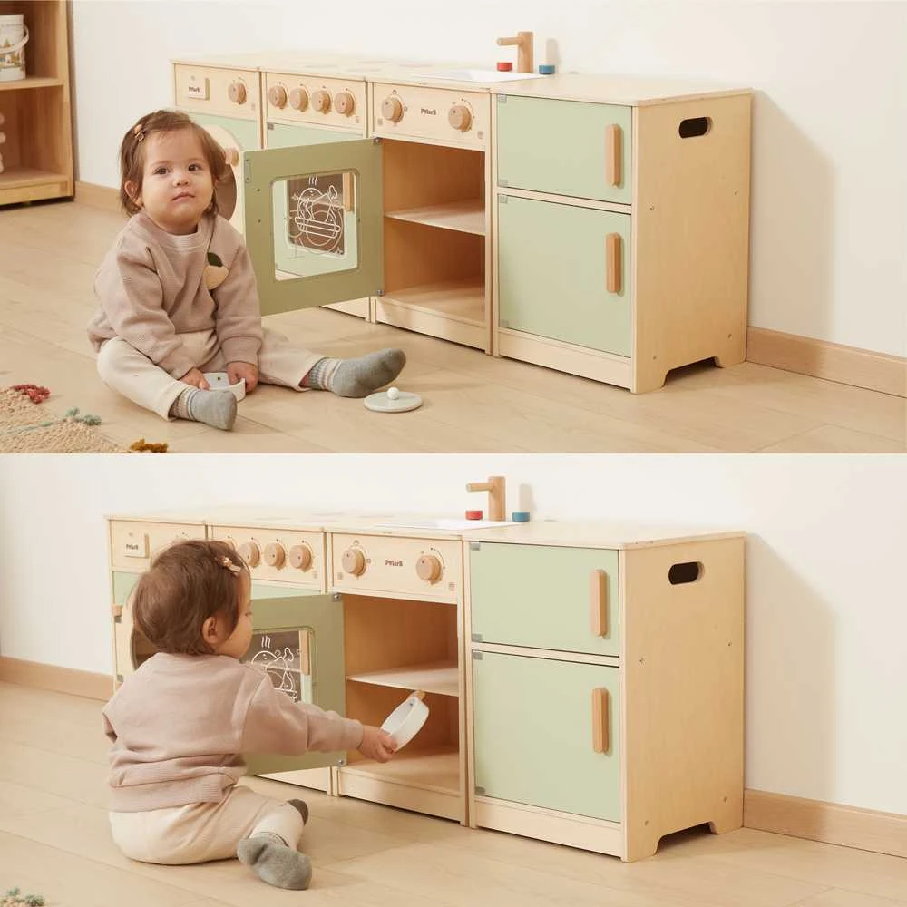 Viga Toys Medinė virtuvėlė vaikams XL VIGA PolarB