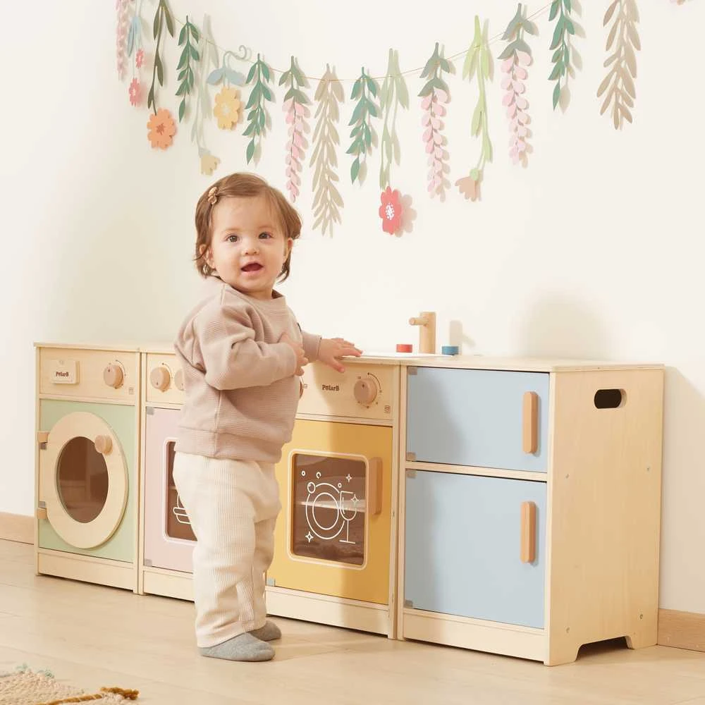 Viga Toys VIGA PolarB didelis medinis virtuvės rinkinys XL