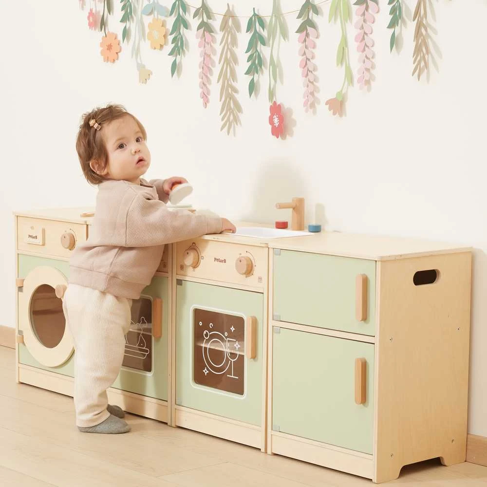 Viga Toys Medinė virtuvėlė vaikams XL VIGA PolarB