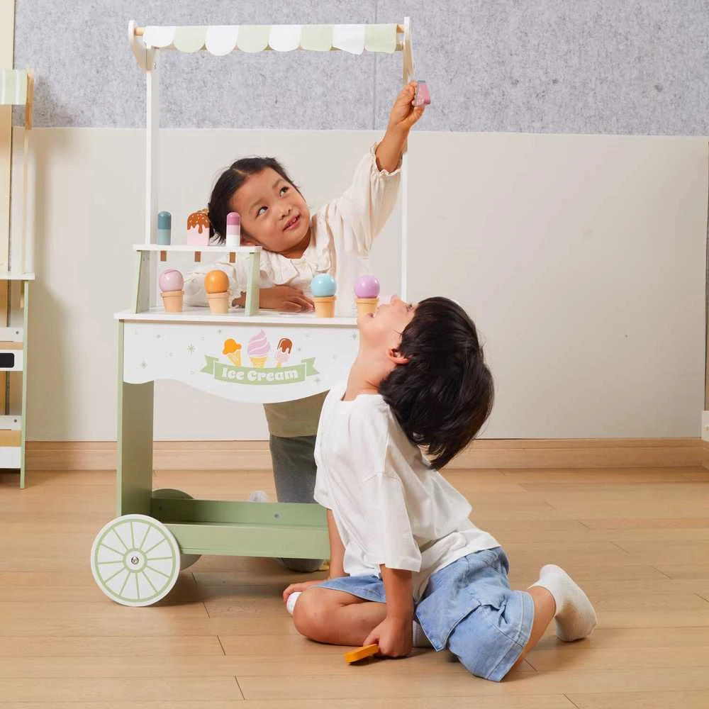 Viga Toys „Viga Polarb“ medinis kioskas su ledų ledų salonu
