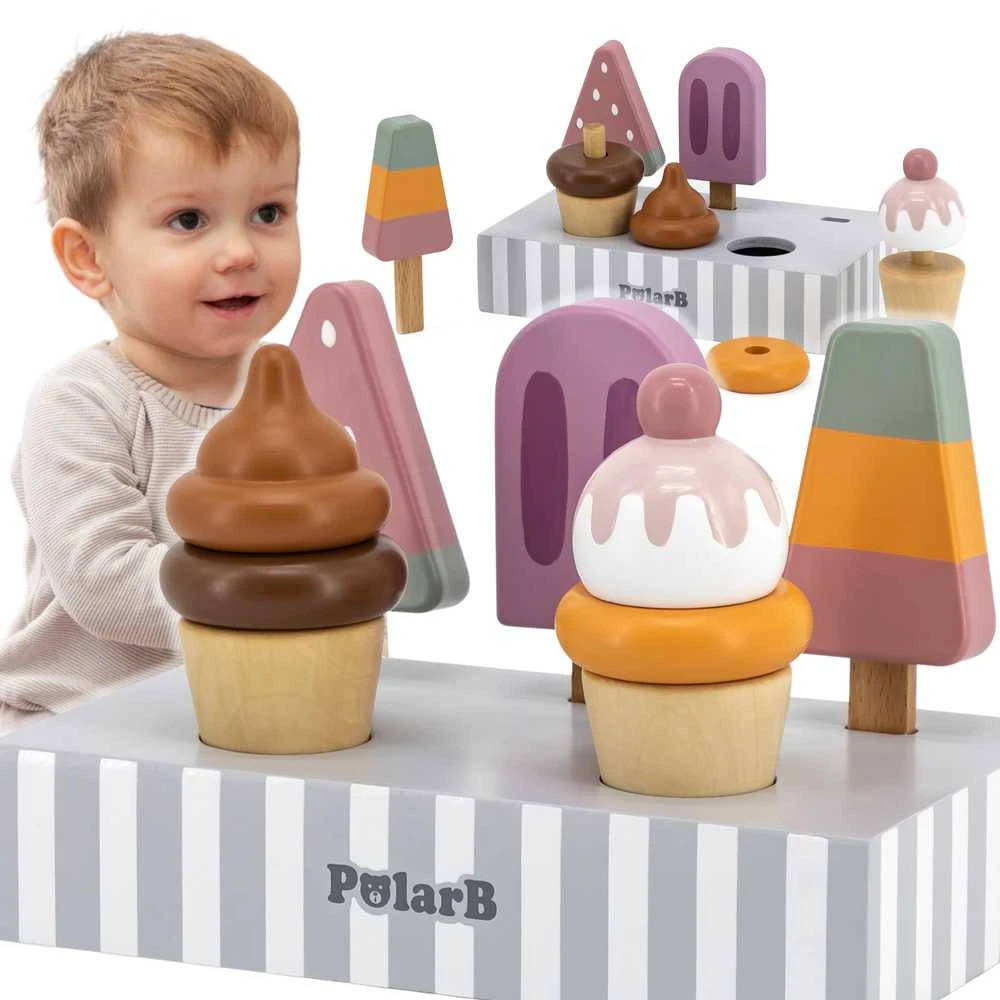 Viga Toys Medinių ledų rinkinys VIGA PolarB