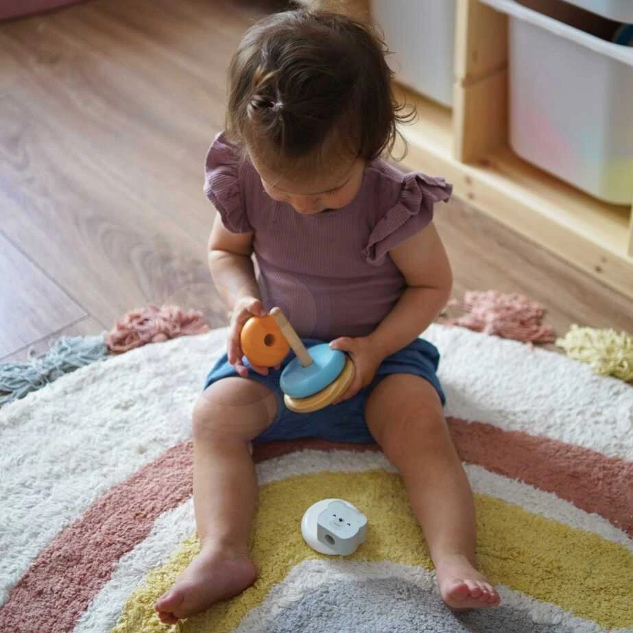 Viga Toys Edukacinė piramidė - Baltasis lokys B. VIGA