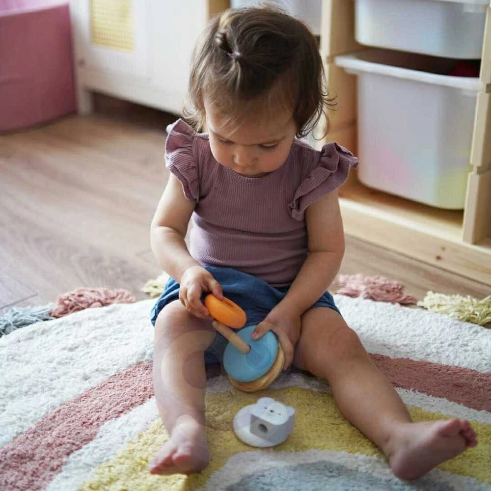 Viga Toys Edukacinė piramidė - Baltasis lokys B. VIGA