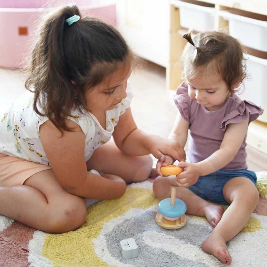 Viga Toys Edukacinė piramidė - Baltasis lokys B. VIGA