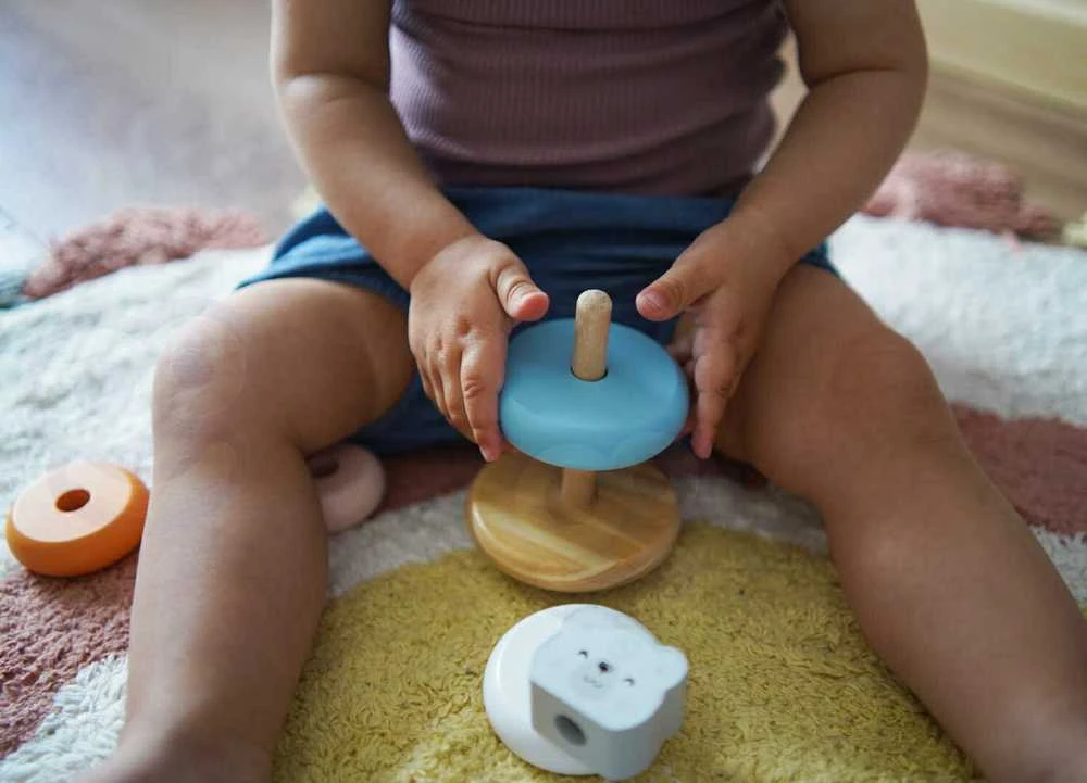 Viga Toys Edukacinė piramidė - Baltasis lokys B. VIGA