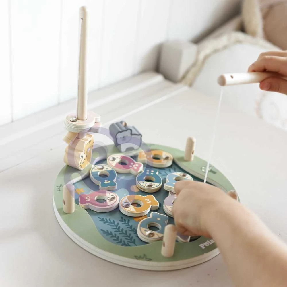 Viga Toys Viga Žaidimų Rinkinys – Medinė Žvejybos Žaidimas