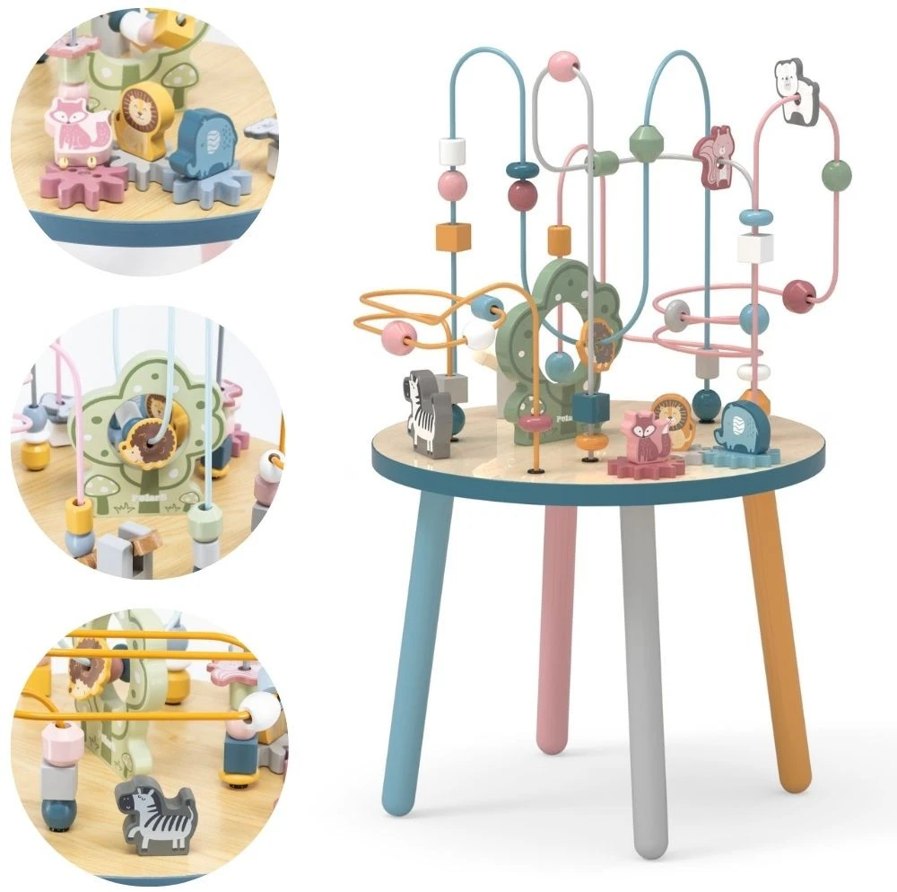 Viga Toys Medinis Edukacinis Stalas Manipuliacija Su Gyvūnais