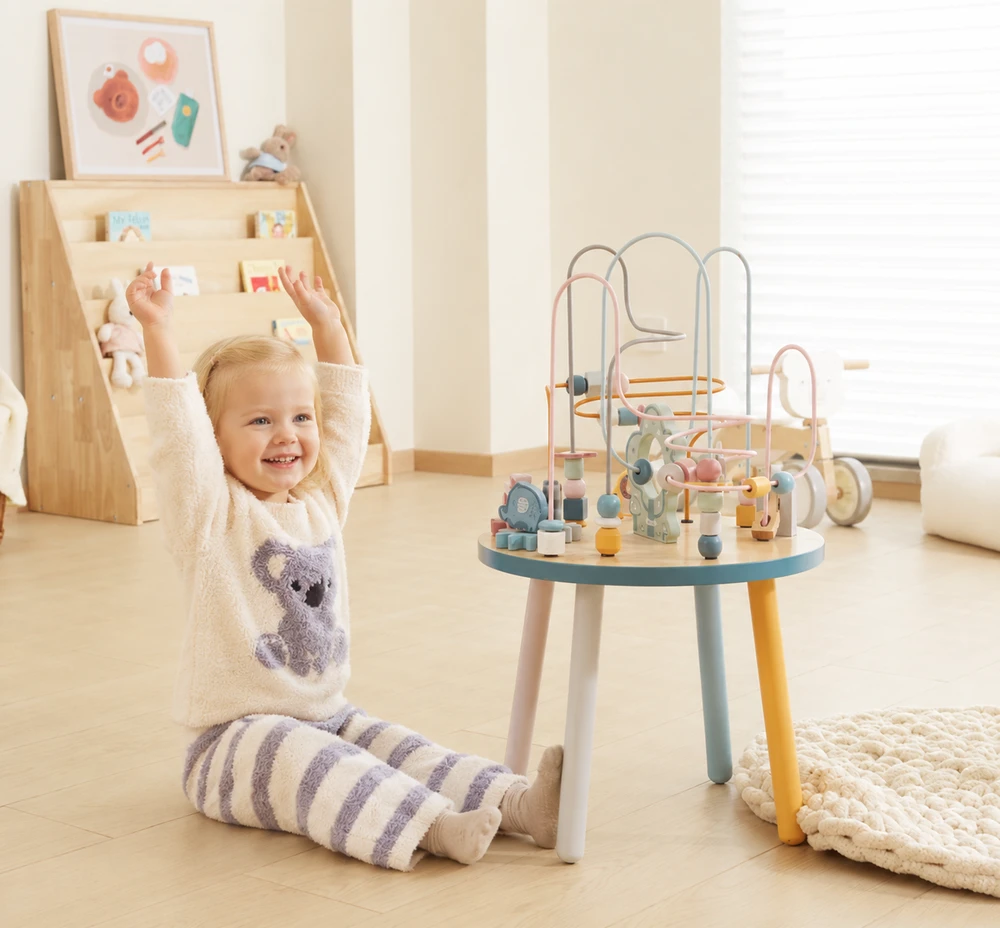 Viga Toys Medinis Edukacinis Stalas Manipuliacija Su Gyvūnais