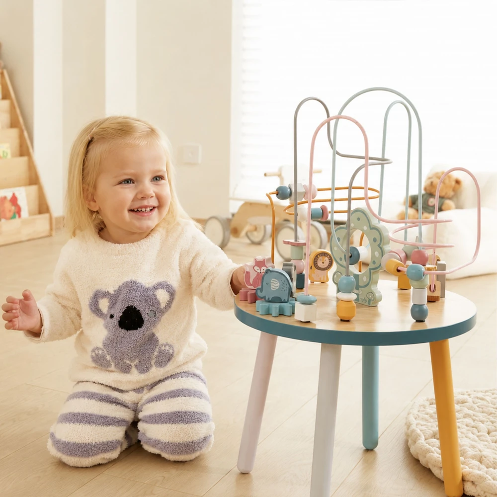 Viga Toys Medinis Edukacinis Stalas Manipuliacija Su Gyvūnais