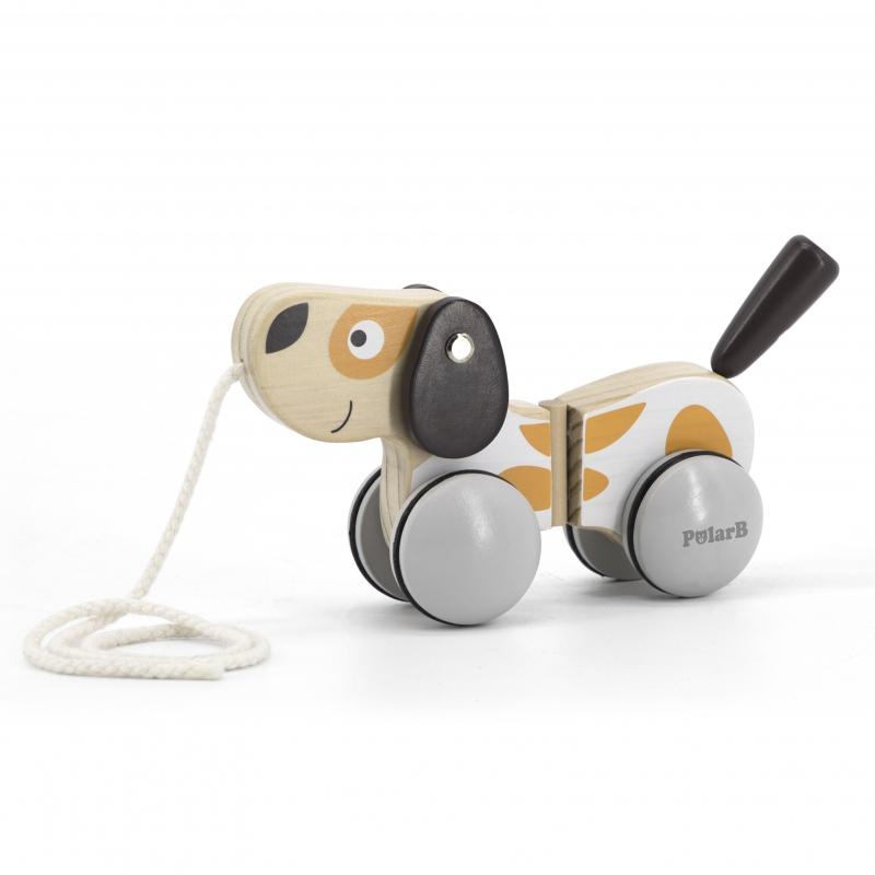 Viga Toys „Viga Polarb“ medinis šuo traukti