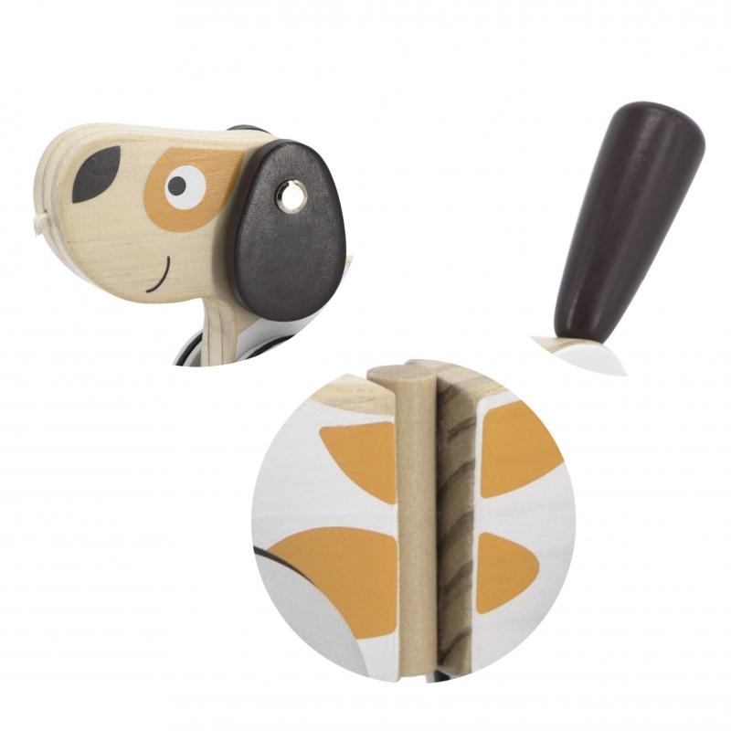 Viga Toys „Viga Polarb“ medinis šuo traukti