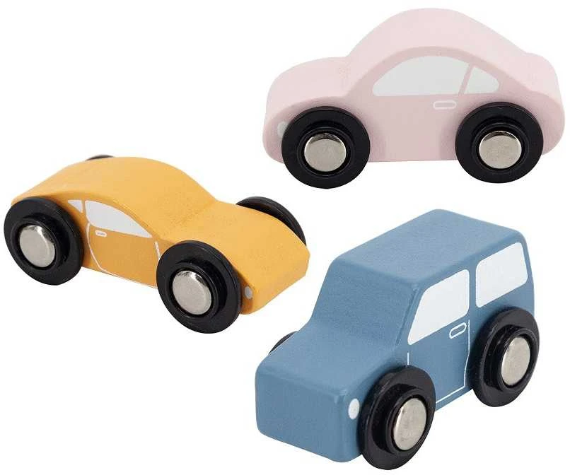 VIGA Medinė automobilių pervežimo priemonė su automobiliukais